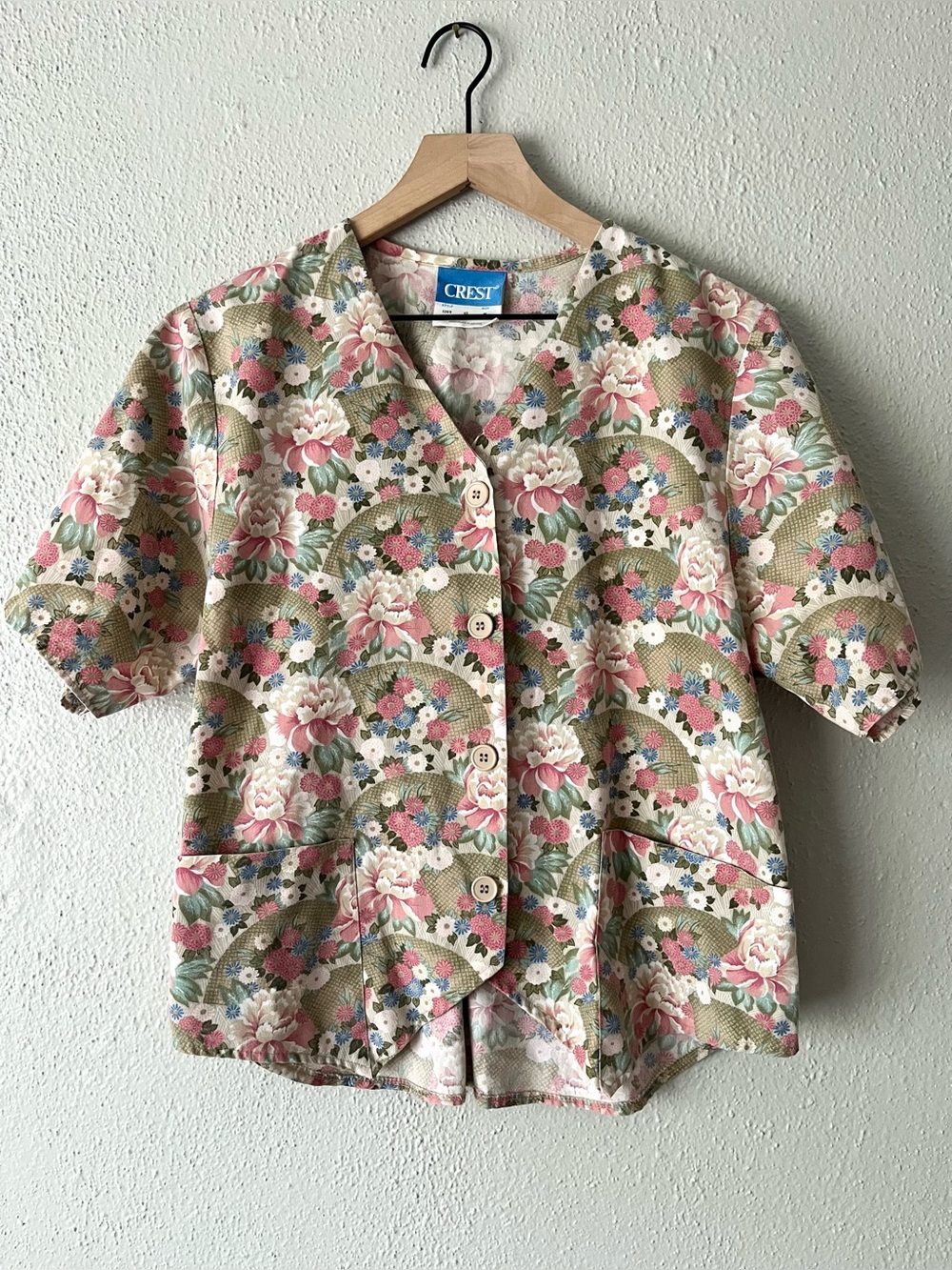 vintage floral button down